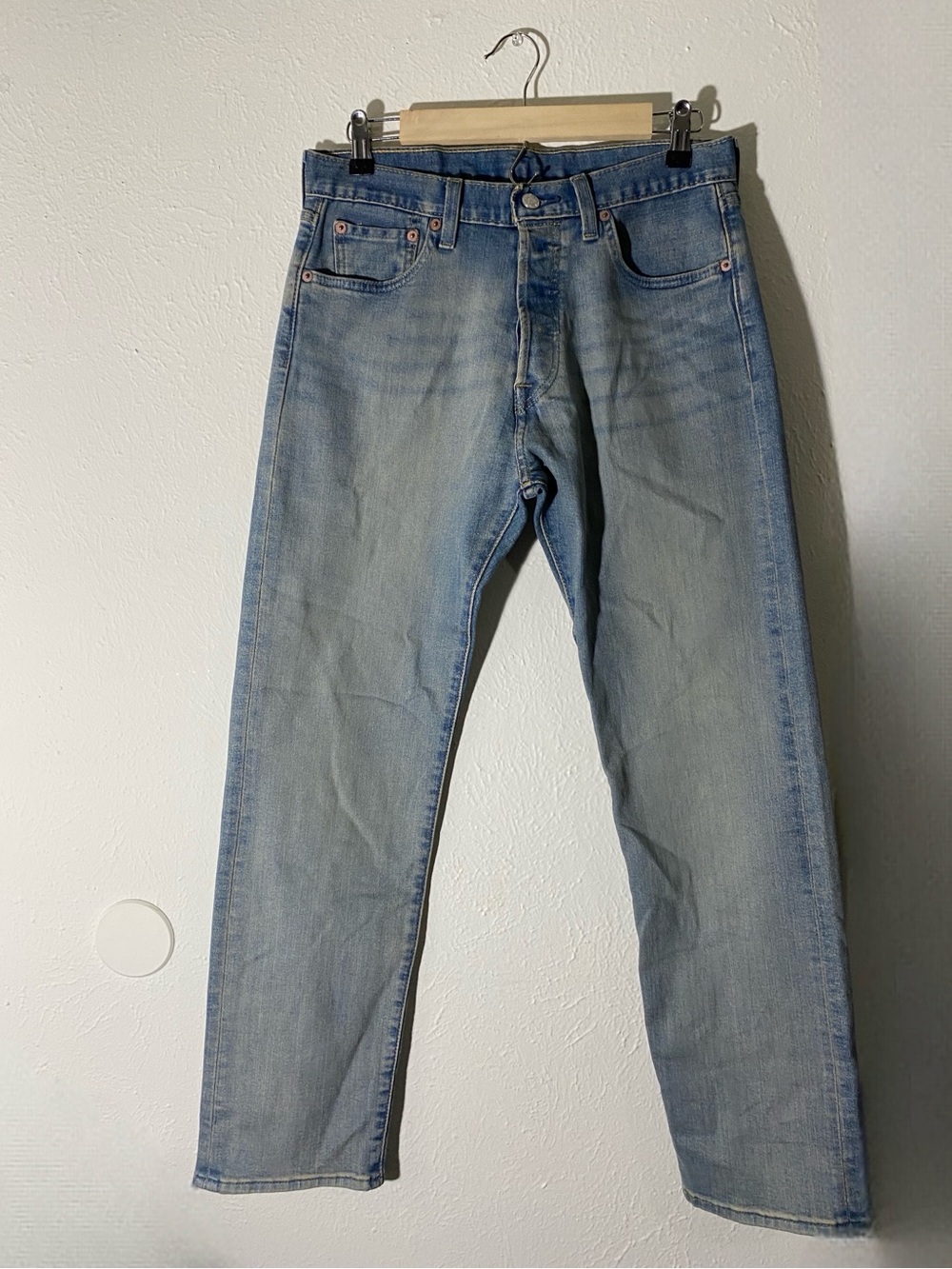 Levi's Men’s 501 Straight Leg Original Fit Button Fly Denim Jeans 5-Pocket